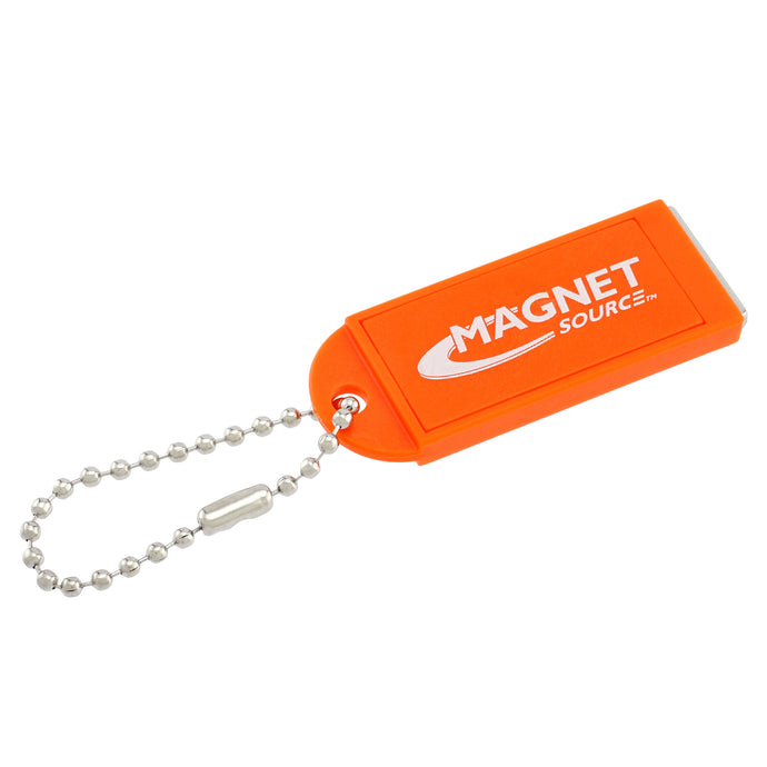 KCMO-BULK Neodymium Key Chain Magnet with Logo, Orange - Orange Key Chain with Logo