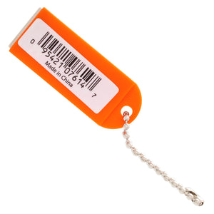 KCMO-BULK Neodymium Key Chain Magnet with Logo, Orange - Front View
