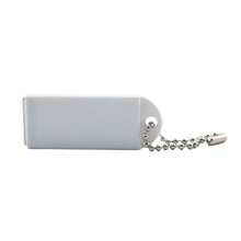 Load image into Gallery viewer, 07604 Neodymium Key Chain Magnet with Logo, White - Back View