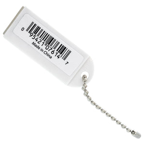 KCMW-BULK Neodymium Key Chain Magnet with Logo, White - Front View