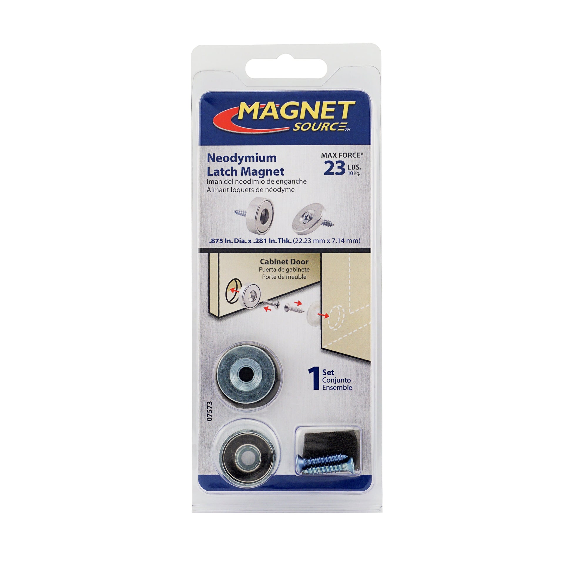Load image into Gallery viewer, 07573 Neodymium Latch Magnet Kit (1 set) - Packaging