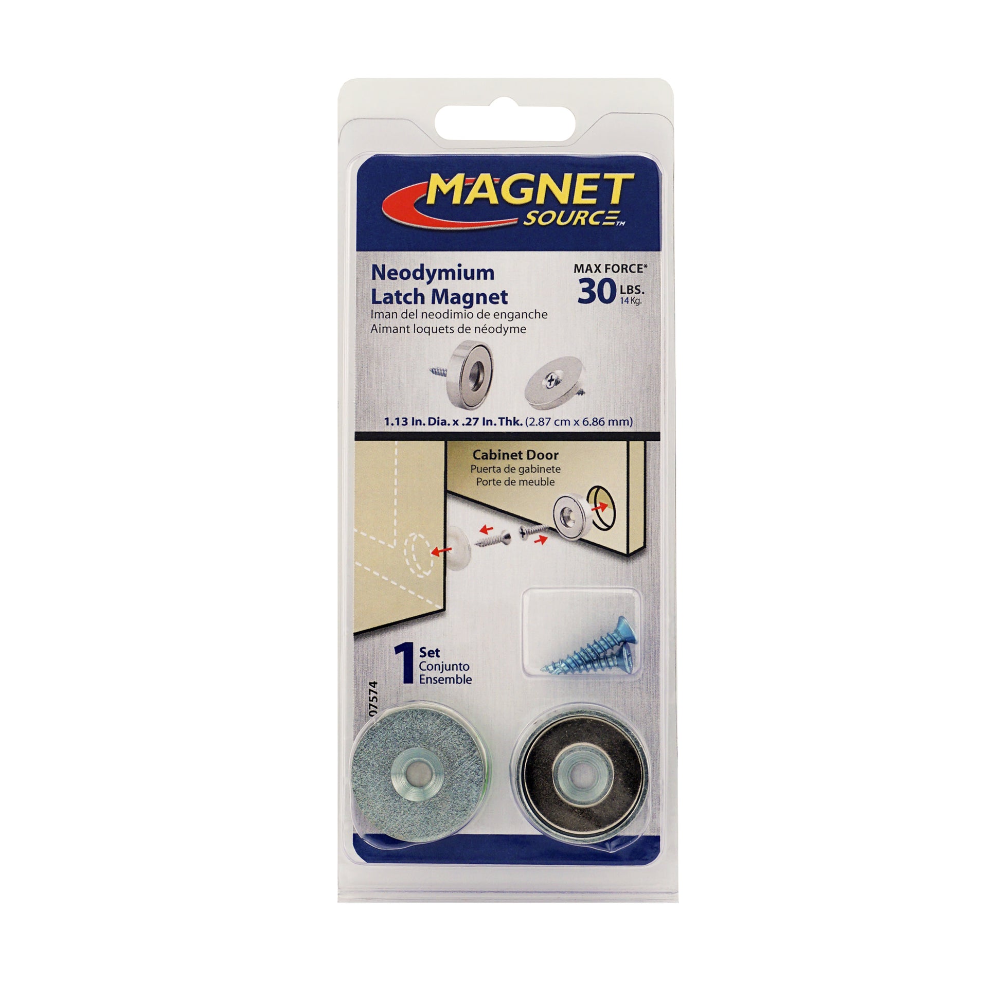 Load image into Gallery viewer, 07574 Neodymium Latch Magnet Kit (1 set) - Packaging