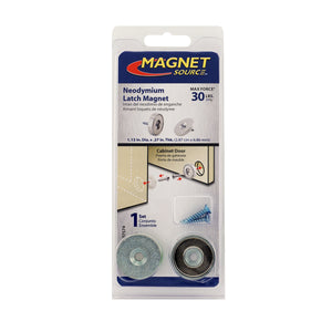07574 Neodymium Latch Magnet Kit (1 set) - Bottom View