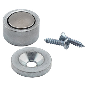 NMLKIT2 Neodymium Latch Magnet Kit (1 set) - Unassembled with Screws