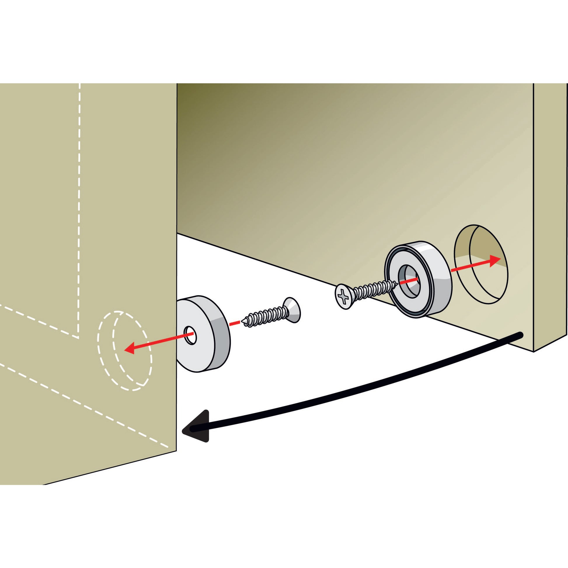 Load image into Gallery viewer, NMLKIT4 Neodymium Latch Magnet Kit (1 set) - In Use