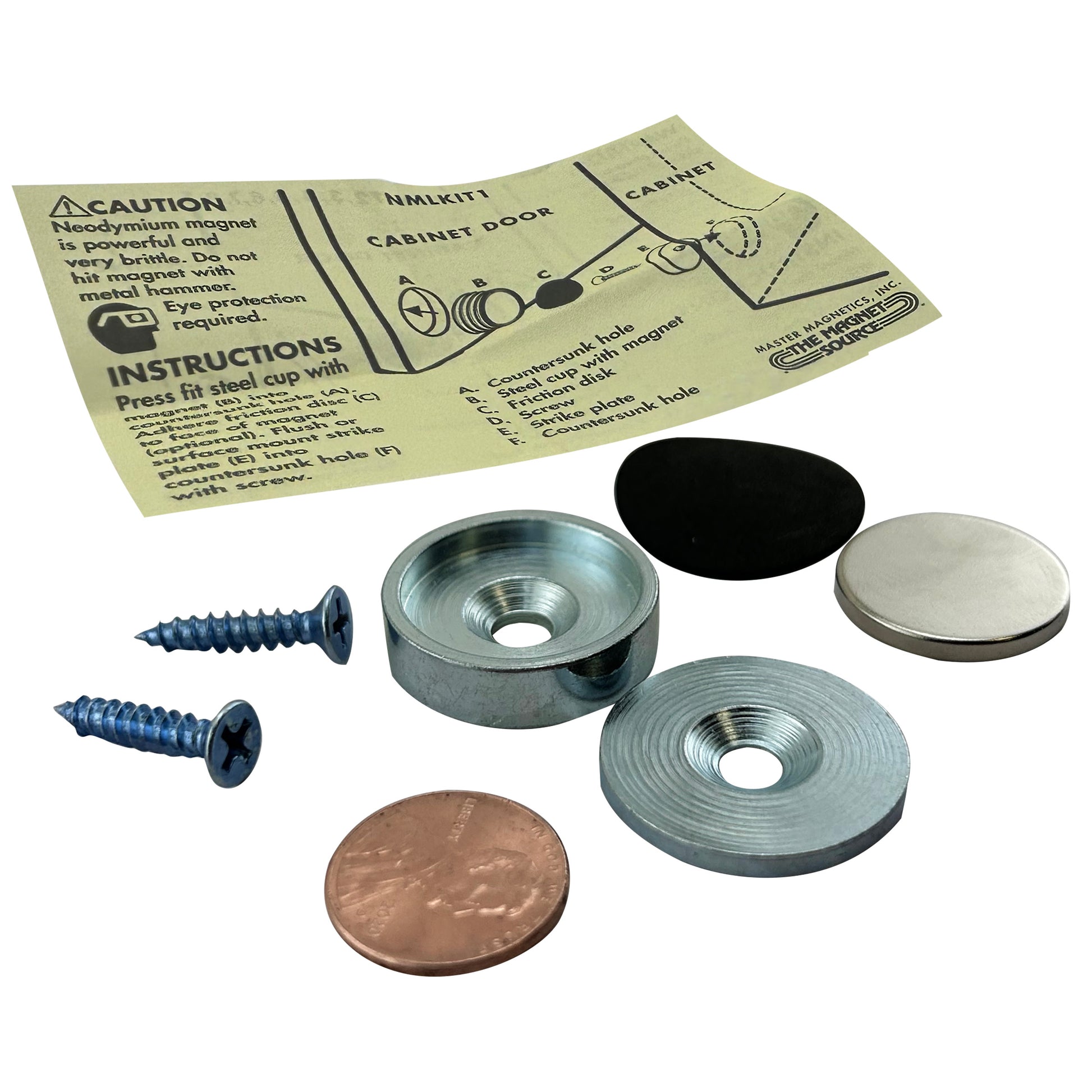Load image into Gallery viewer, NMLKIT7 Neodymium Latch Magnet Kit (1 set) - Front of Packaging