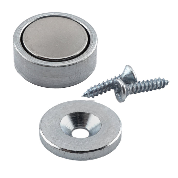 07572 Neodymium Latch Magnet Kit (2 sets) - 45 Degree Angle View