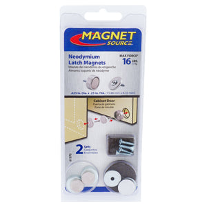 07572 Neodymium Latch Magnet Kit (2 sets) - Bottom View