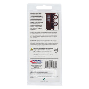 07572 Neodymium Latch Magnet Kit (2 sets) - Back of Packaging