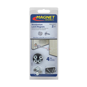 07570 Neodymium Latch Magnet Kit (4 sets) - Components