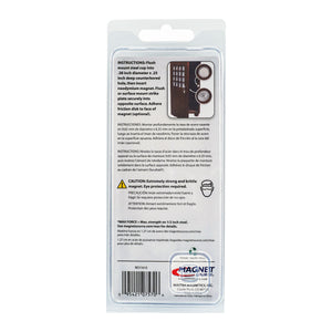 07570 Neodymium Latch Magnet Kit (4 sets) - Bottom View