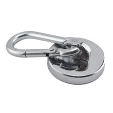 Load image into Gallery viewer, 07587 Neodymium Magnetic Carabiner Hook - 45 Degree Angle View