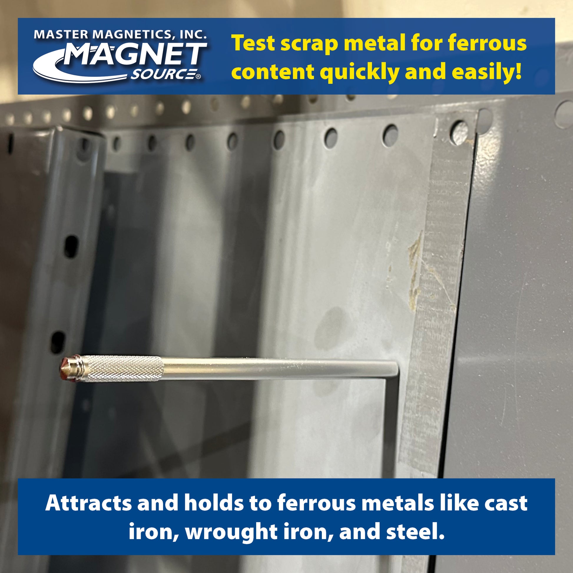 Load image into Gallery viewer, 07264 Neodymium Magnetic Pick-Up Tool with Pocket Clip - In Use