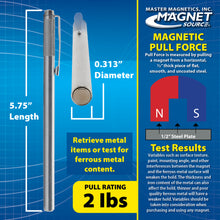 Load image into Gallery viewer, 07264 Neodymium Magnetic Pick-Up Tool with Pocket Clip - Specifications