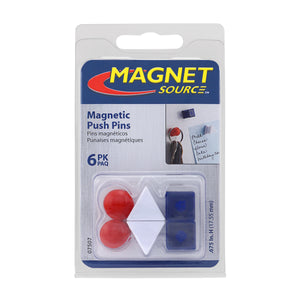 07507 Neodymium Magnetic Push Pins (6pk) - Side View