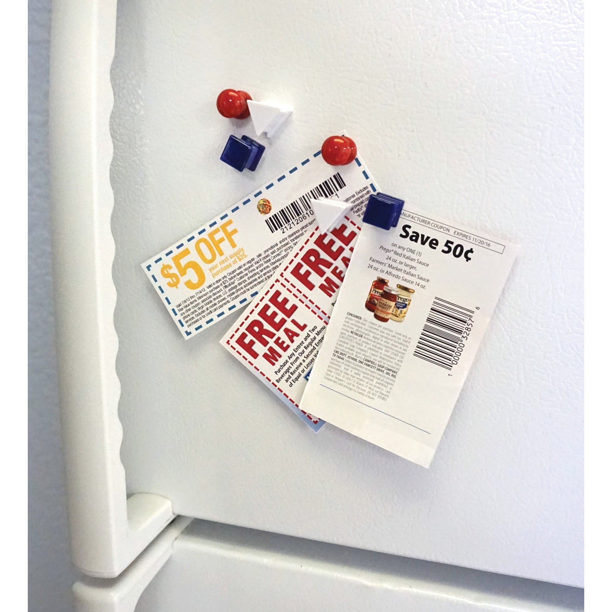 Load image into Gallery viewer, 07507 Neodymium Magnetic Push Pins (6pk) - In Use