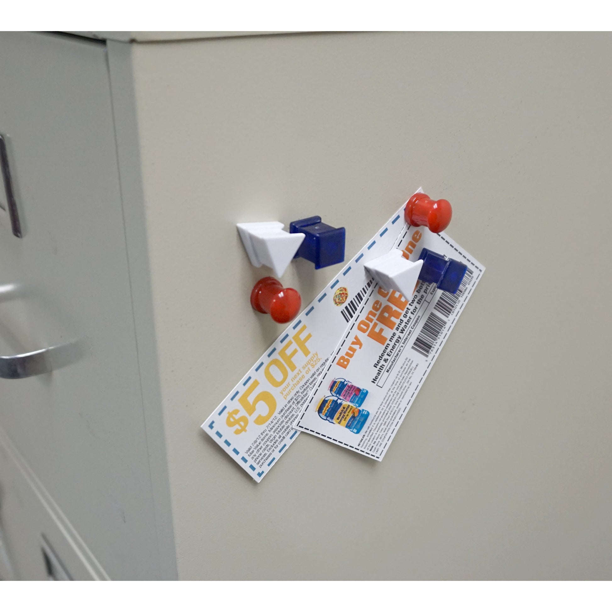 Load image into Gallery viewer, 07507 Neodymium Magnetic Push Pins (6pk) - In Use