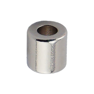 NR002511NS01 Neodymium Ring Magnet - 45 Degree Angle View