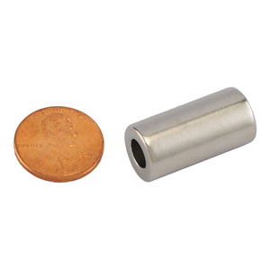 NR005024N Neodymium Ring Magnet - Compared to Penny for Size Reference