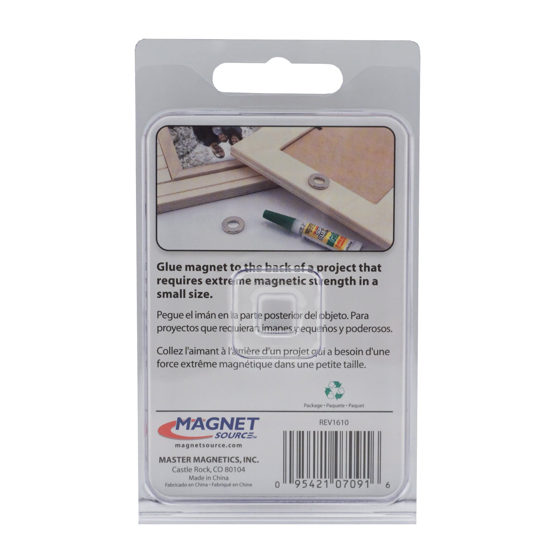 Load image into Gallery viewer, 07091 Neodymium Ring Magnets (3pk) - Back of Packaging