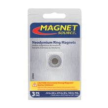 Load image into Gallery viewer, 07091 Neodymium Ring Magnets (3pk) - Right Side View