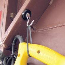 Load image into Gallery viewer, 07580 Neodymium Rotating and Swinging Magnetic Hook - In Use