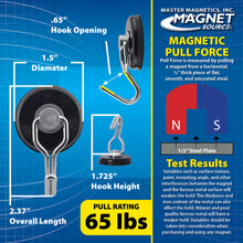 Load image into Gallery viewer, 07580 Neodymium Rotating and Swinging Magnetic Hook - Specifications