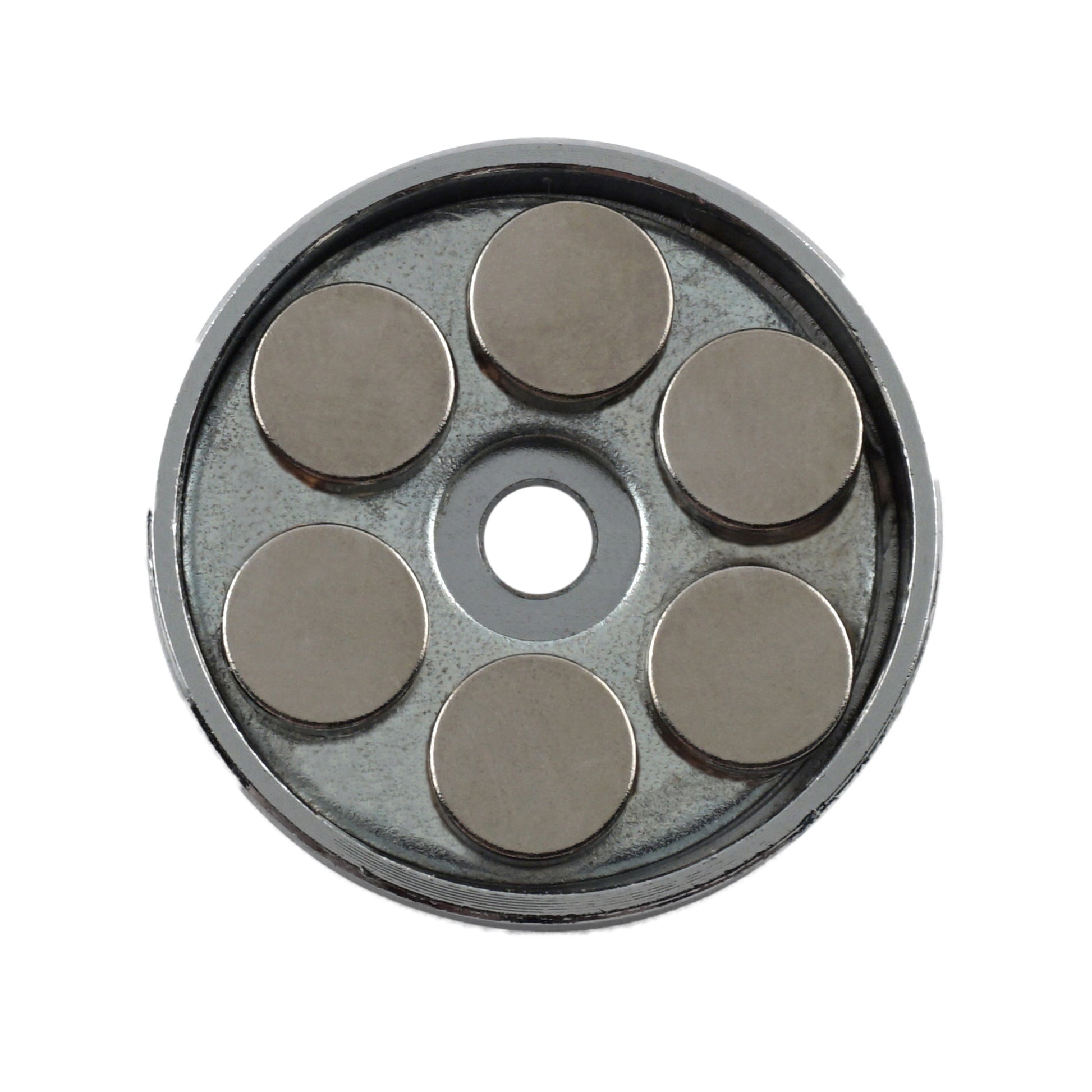 Load image into Gallery viewer, RB45N-NEO Neodymium Round Base Magnet - 45 Degree Angle View