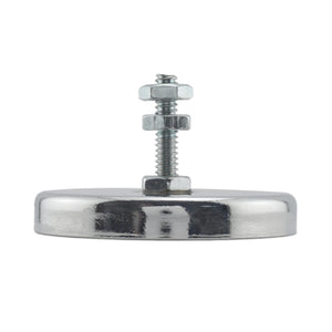 RB50B3N-NEO Neodymium Round Base Magnet with Bolt and Nuts - Back View