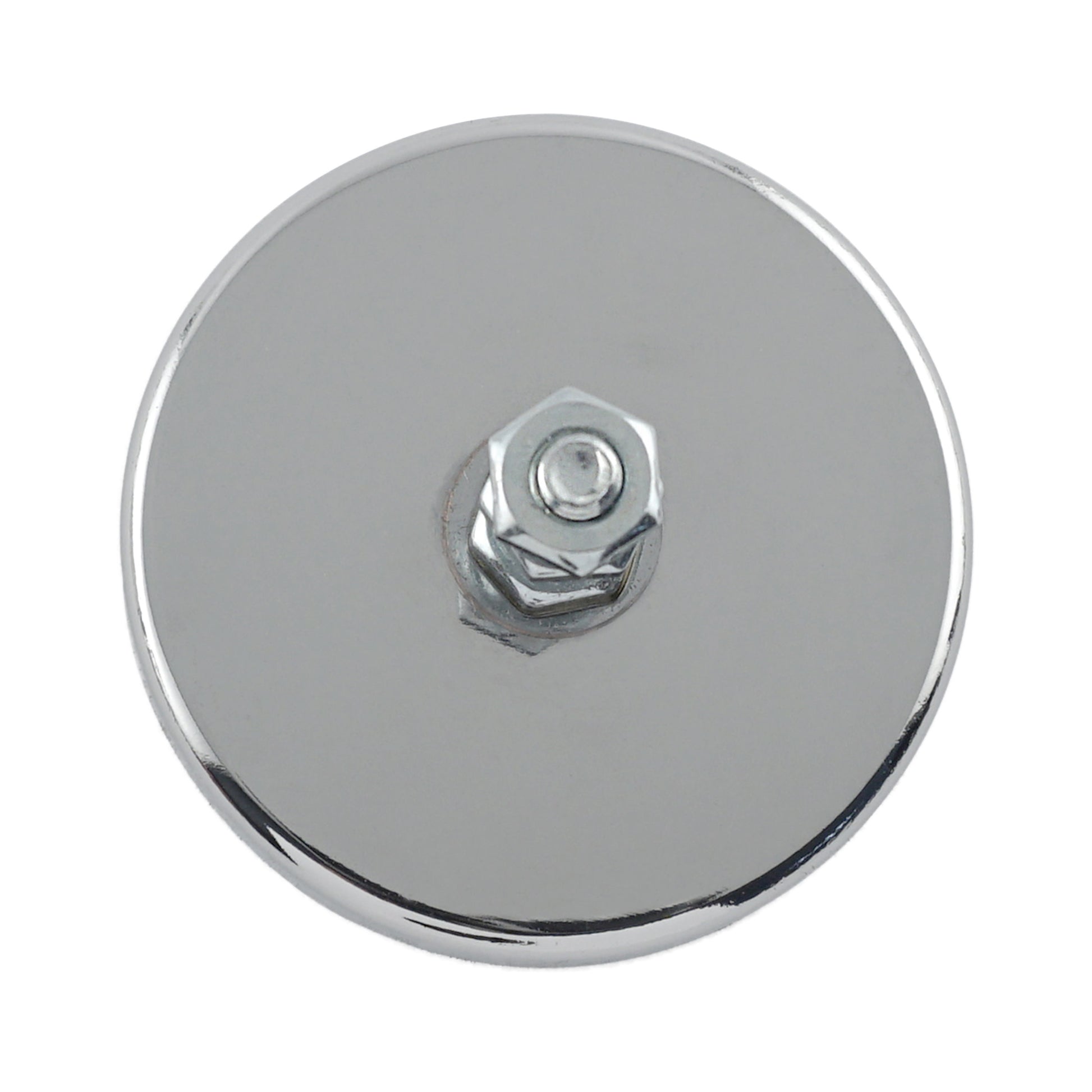 Load image into Gallery viewer, RB50B3N-NEO Neodymium Round Base Magnet with Bolt and Nuts - Top View