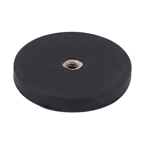 NADR169FBX Neodymium Rubber Coated Round Base Magnet with Female Thread - 45 Degree Angle View