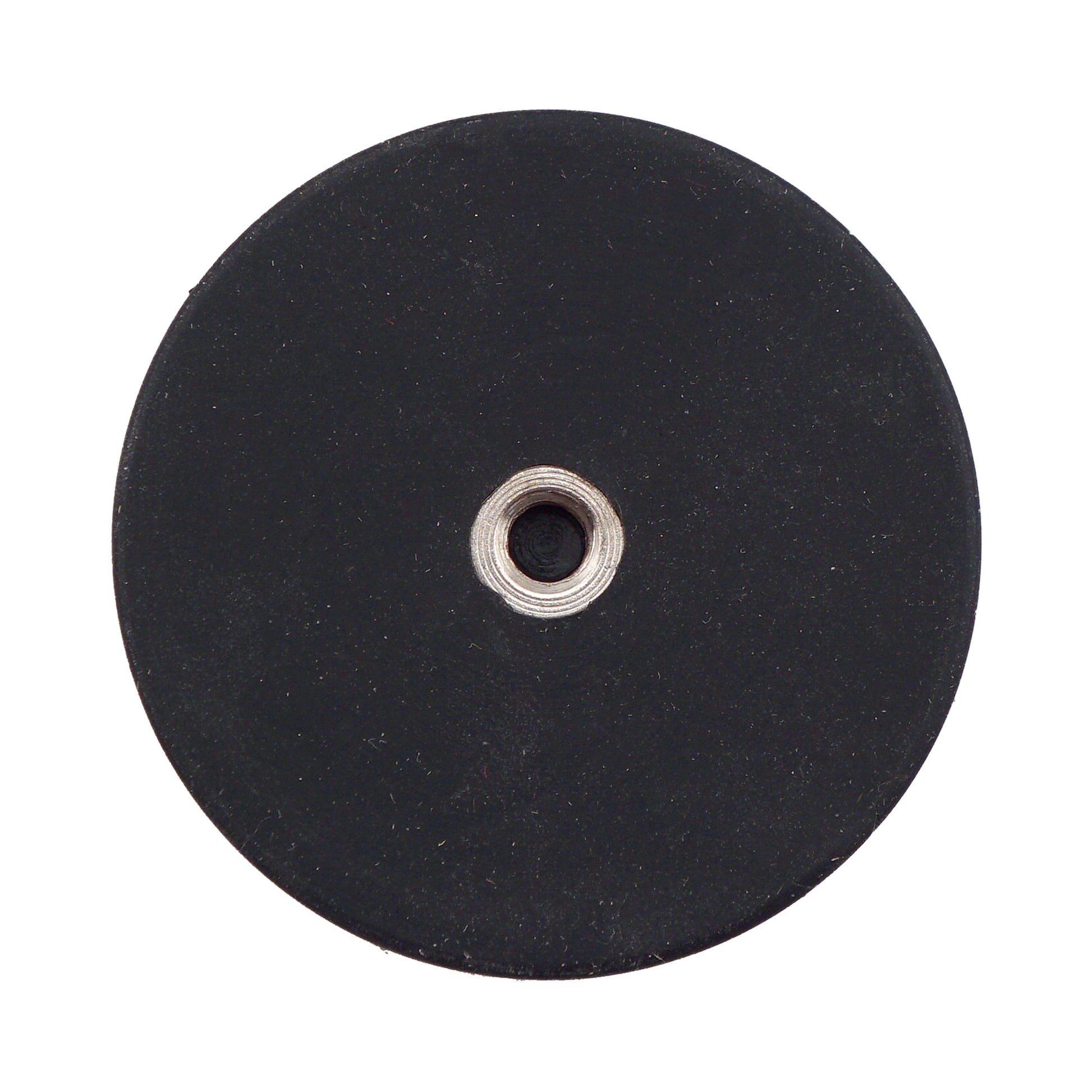 Load image into Gallery viewer, NADR169FBX Neodymium Rubber Coated Round Base Magnet with Female Thread - Top View