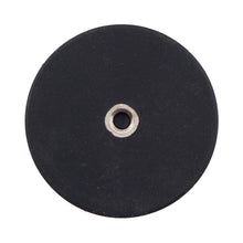 Load image into Gallery viewer, NADR169FBX Neodymium Rubber Coated Round Base Magnet with Female Thread - Top View