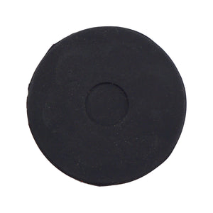 NADR169FBX Neodymium Rubber Coated Round Base Magnet with Female Thread - Bottom View