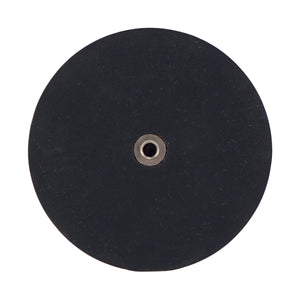 NADR351FBX Neodymium Rubber Coated Round Base Magnet with Female Thread - Top View