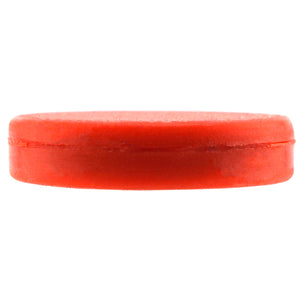 SND100R Neodymium Silicone-Covered Disc Magnet - Front, Back, and Side View