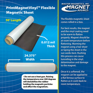 ZGN1224GW50 PrintMagnetVinyl™ Flexible Magnetic Sheet - Specifications