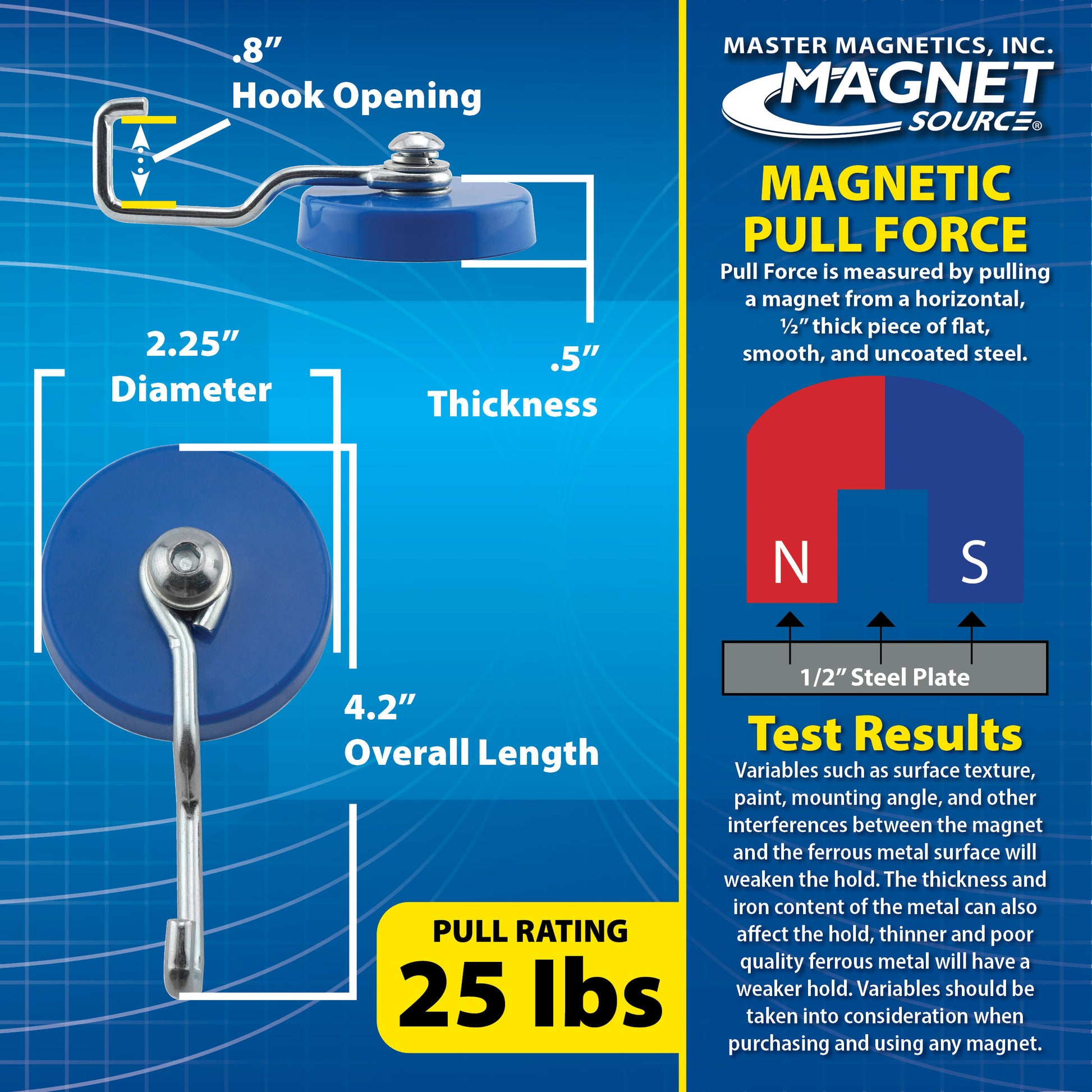 Load image into Gallery viewer, 07529 Reversible Magnetic Hook - Specifications