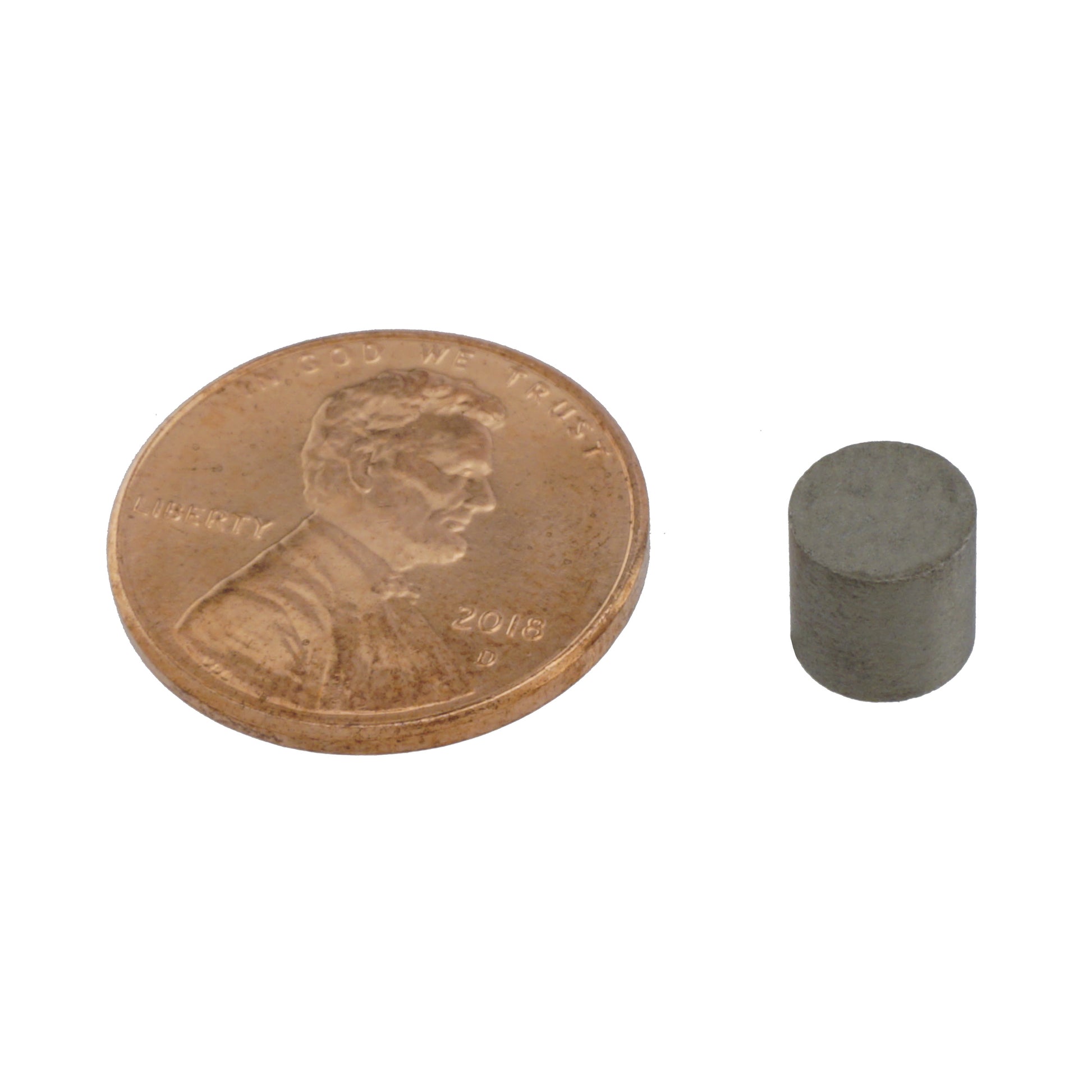Load image into Gallery viewer, SCD2525 Samarium Cobalt Disc Magnet - Compared to Penny for Size Reference