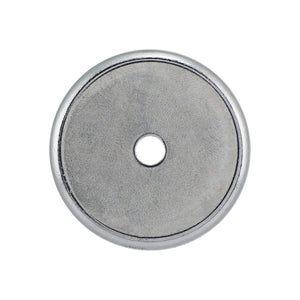 07606 Super Blue™ Neodymium Round Base Magnet - Front View