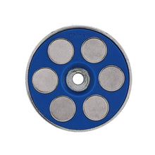 Load image into Gallery viewer, 07606 Super Blue™ Neodymium Round Base Magnet - Back View