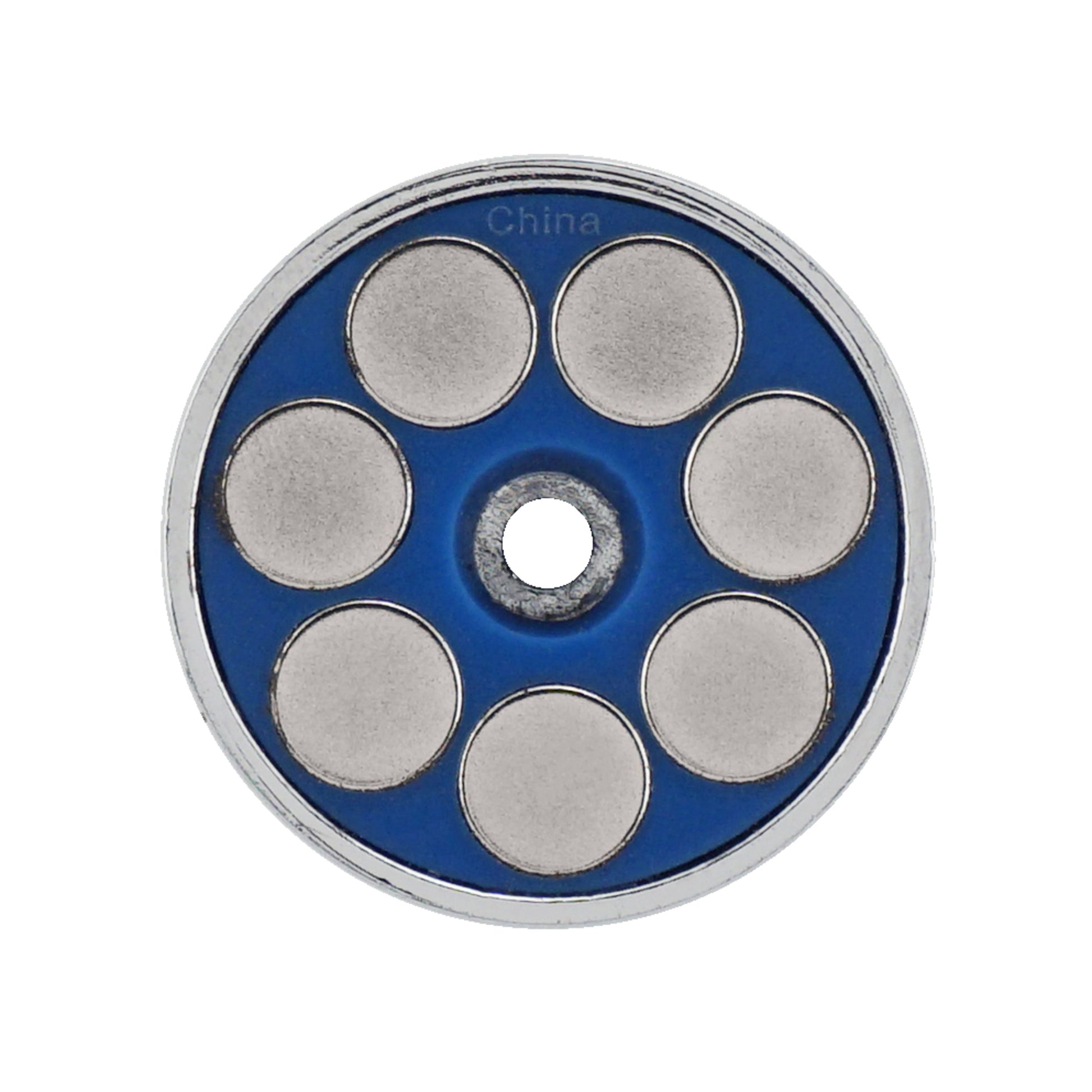 Load image into Gallery viewer, RB70BL-NEOBX Super Blue™ Neodymium Round Base Magnet - In Use