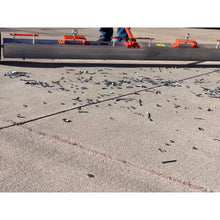Load image into Gallery viewer, VSM-84 VersaSWEEP™ 4-in-1 Magnetic Sweeper with Quick Release - Closeup of Pushing Large Debris