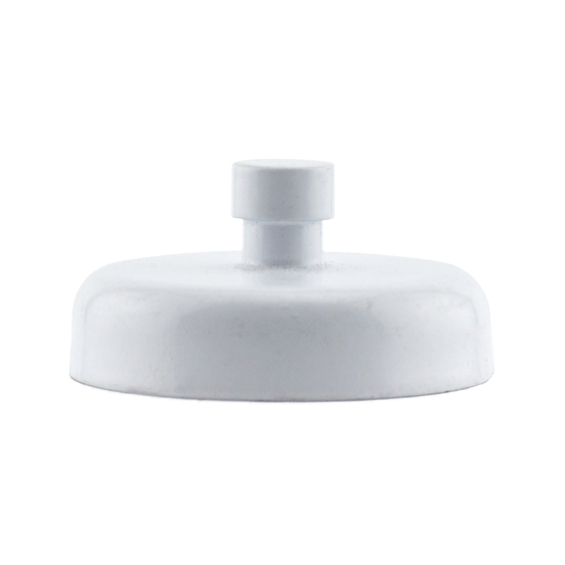 Load image into Gallery viewer, MHHWP14 White Magnetic Base w/ Keyhole Knob - Side View