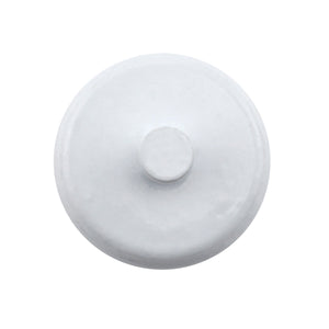 MHHWP14 White Magnetic Base w/ Keyhole Knob - Top View