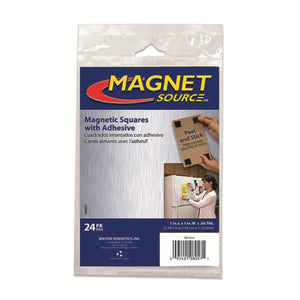 08057 Flexible Magnetic Squares with Adhesive (24pk) - Packaging
