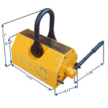 Load image into Gallery viewer, HDNLM4400 Heavy-Duty Neodymium Lifting Magnet - 45 Degree Angle View