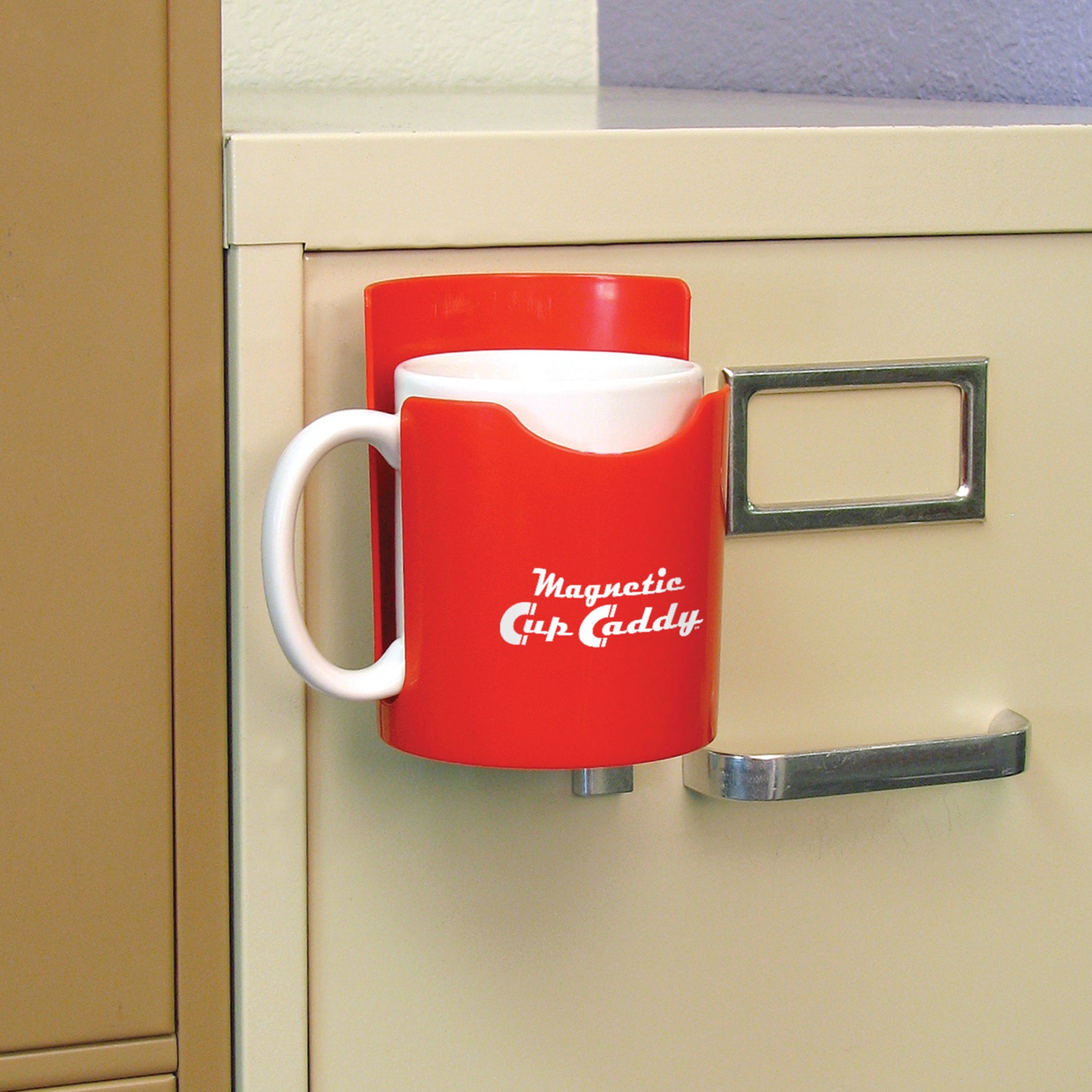 Load image into Gallery viewer, SD07582 Magnetic Cup Caddy™, Red - Scratch &amp; Dent - In Use