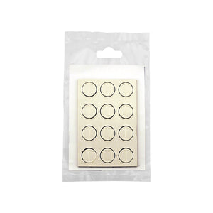07070 Flexible Magnetic Discs with Adhesive (12pk) - Back of Packaging